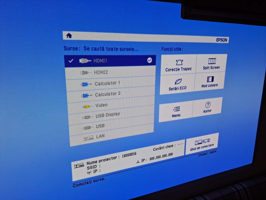 Videoproiector Epson.
