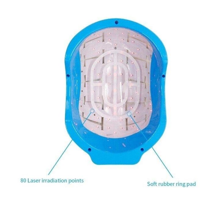 Casca laser regenerare/crestere par, cu 80 diode pentru femei/barbat