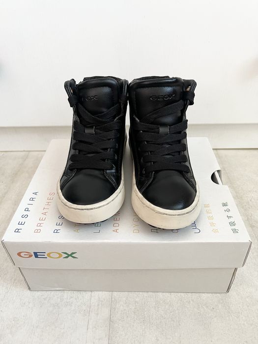 Високи кожени кецове Geox и боти от естествена кожа на Zara, номер 27