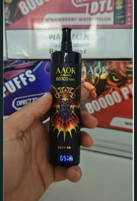 Arome Noi Vape 80.000 Puffs Narghilea Reincarcabil Abur Mult Display