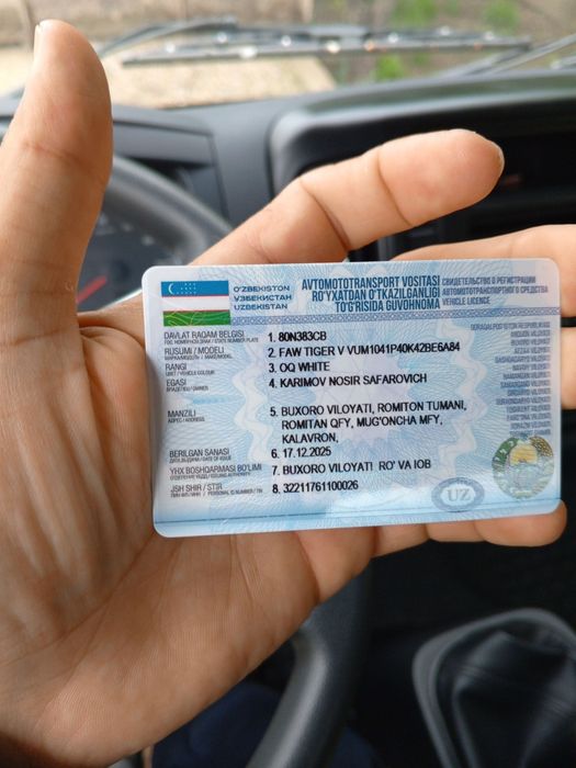 Faw tiger yuk furgon sotiladi
