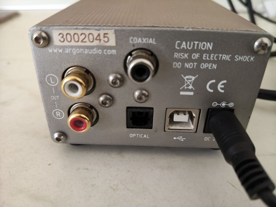 Argon DAC 1, dac audio cu intrari digitale optic și coaxial, USB, perfect funcțional