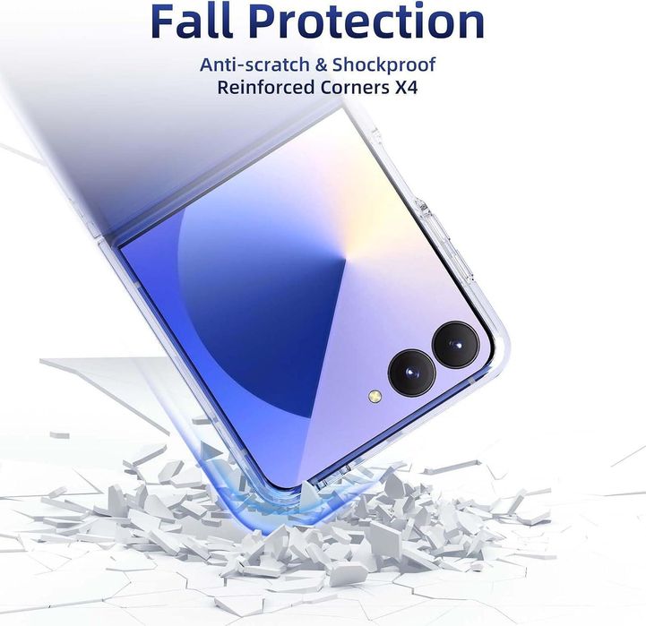 Прозрачен Кейс за Samsung Galaxy Z Flip7 от две части