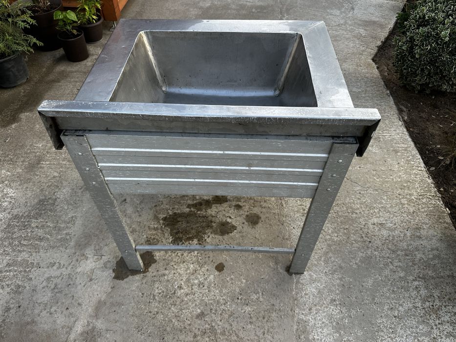 Chiuveta laviar vechi inox cu masa aluminiu