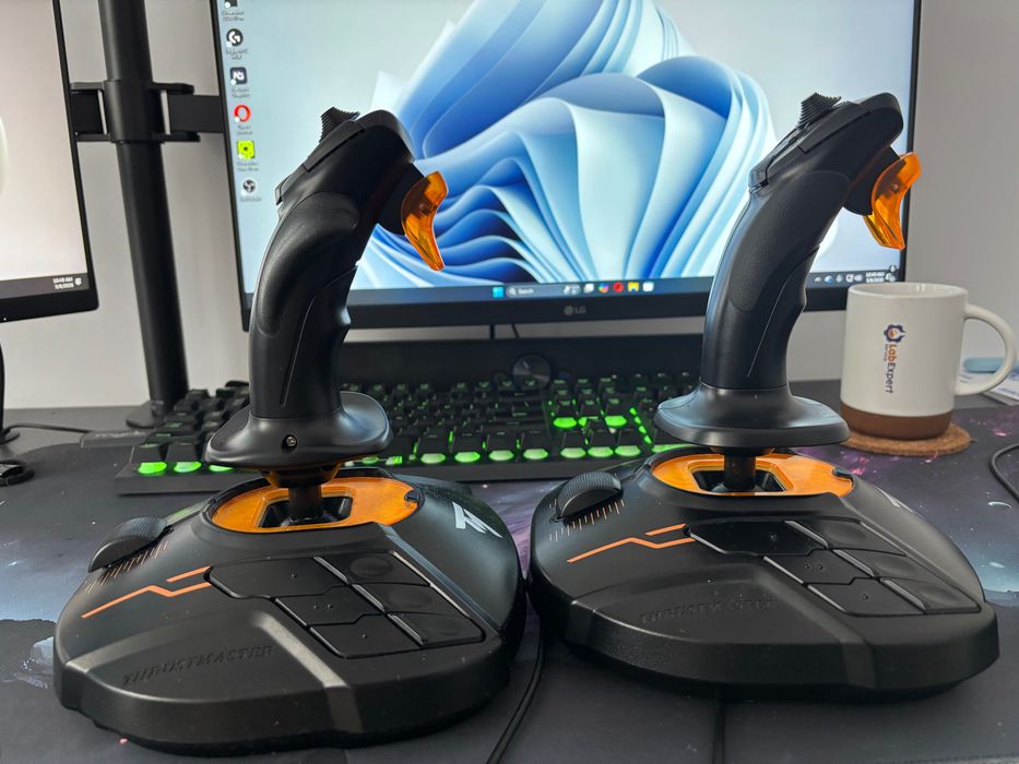 Dual joystick  Hotas/ Hosas Thrustmaster T16000M