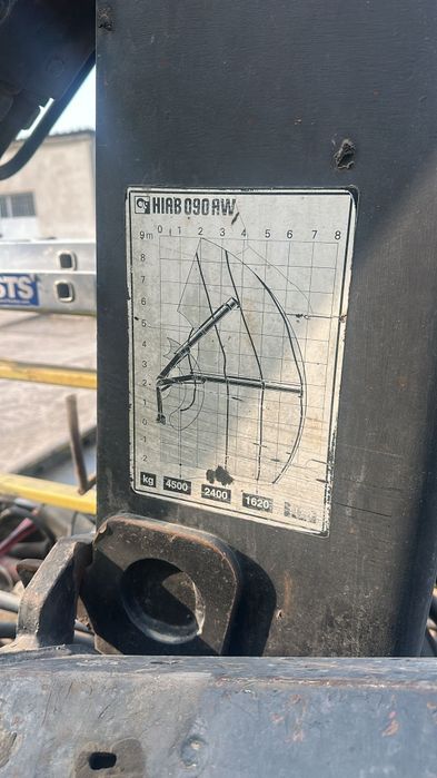 Platforma auto   16 t Macara 4,t platou si furca hidraulic