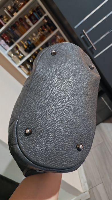 Geantă din piele naturală Santini