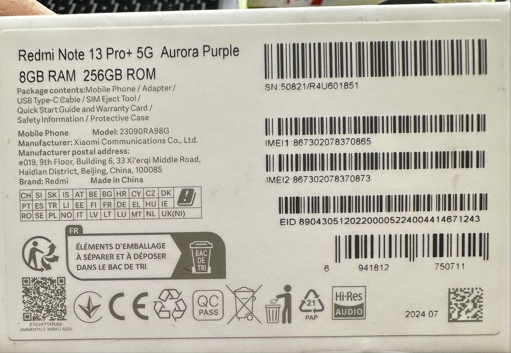 Redmi 13 Pro plus 256 GB 5G