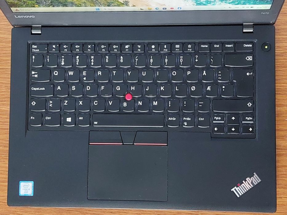 Laptop Lenovo T470 I5 6300U 2,4GHZ/3GHz, 12GB 256GB, Intel UHD 520, Windows 11, Office 2024