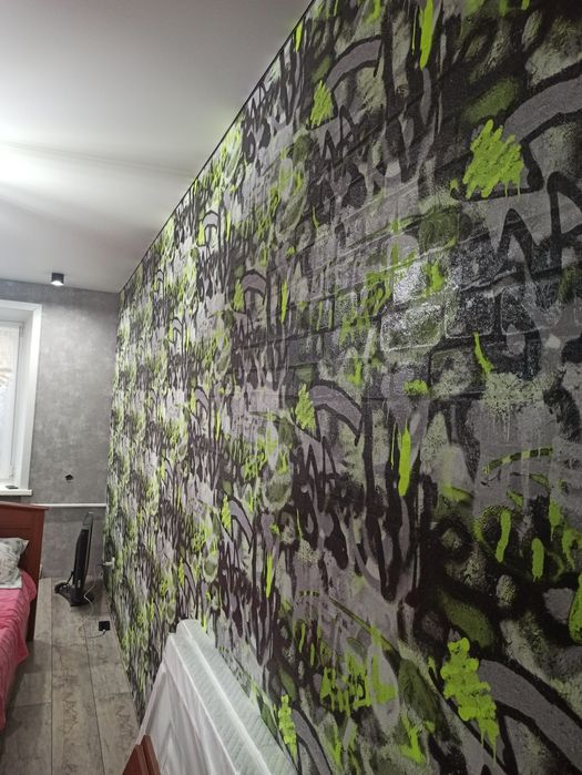 Поклейка обоев от 500 тг