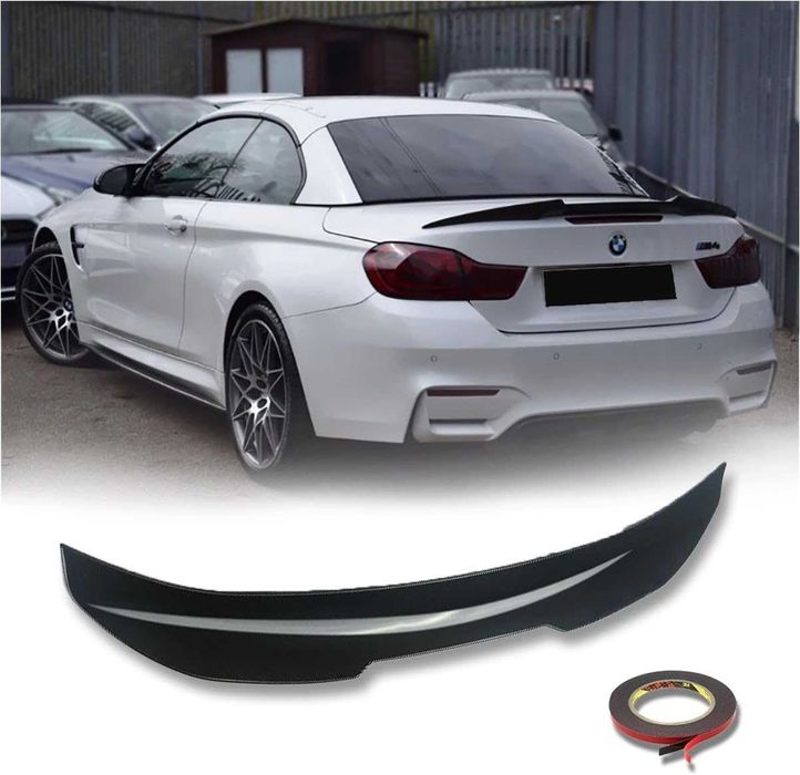Eleron Codita Portbagaj BMW 4er F33 F83 M4 High Kick PSM, Negru Lucios