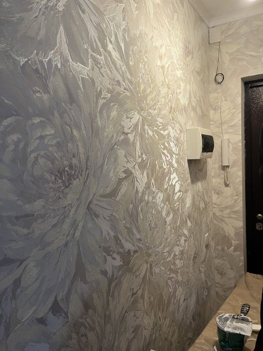 Поклейка обоев, эмульсия, левкас, голтели