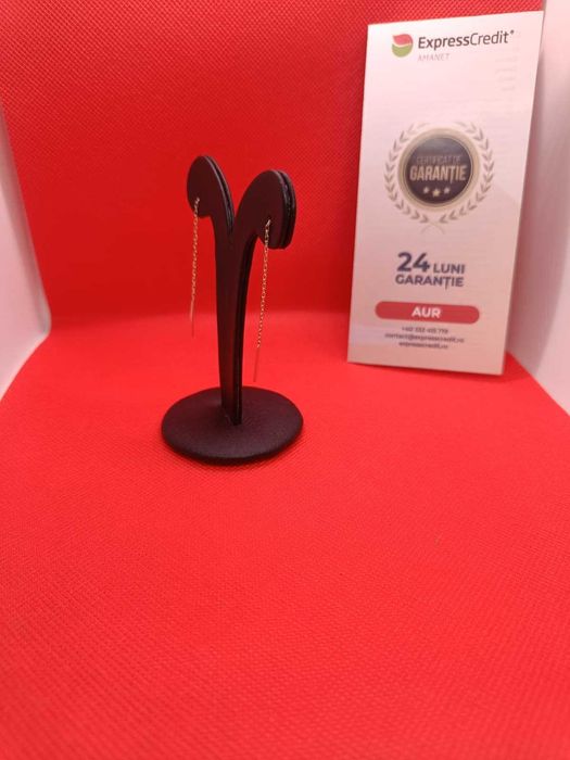 Cercei aur 14K 1.75g (Ag16 Moldova b32997.4) - Garantie 2 ani!