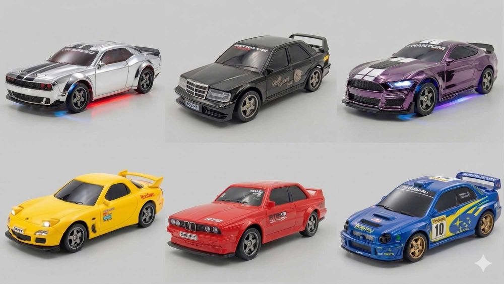 1:43 RC Колички за Дрифт BMW Mercedes Subaru и Други