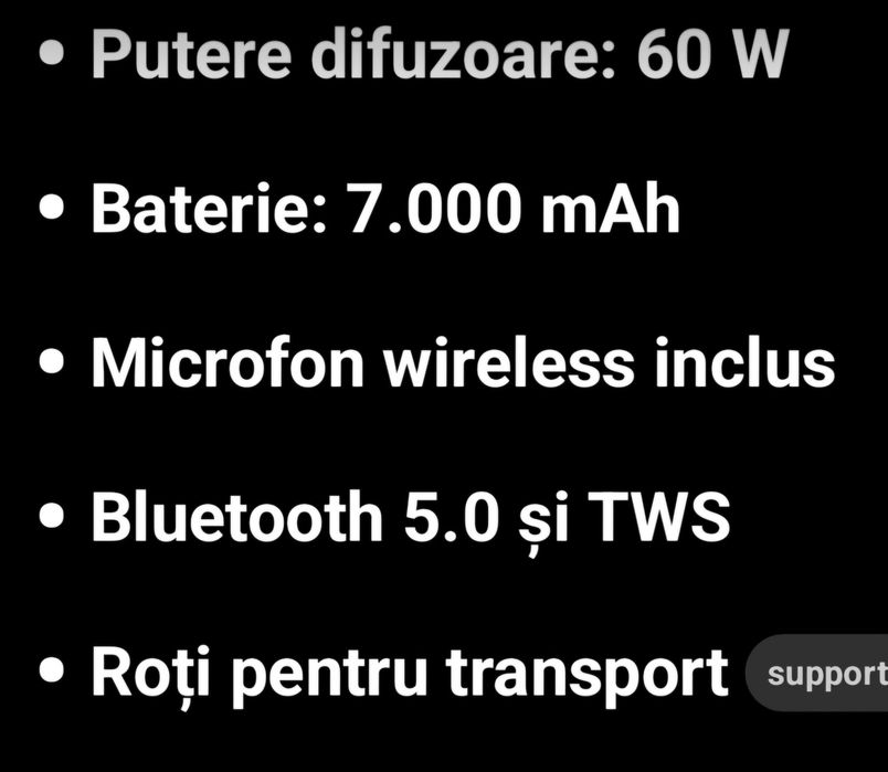 Vând boxă portabila party 200 PRO Maxi!!
