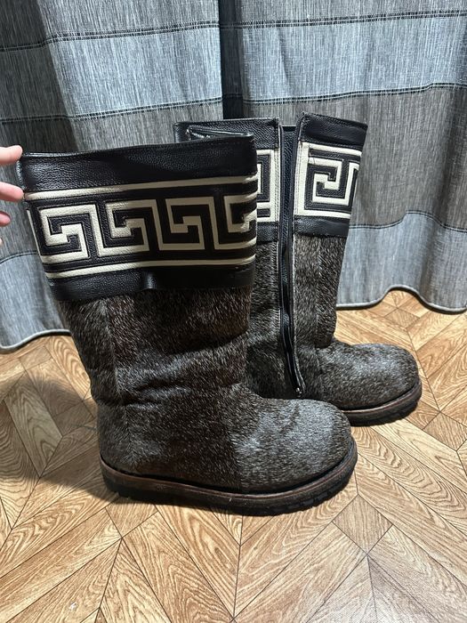 Зимние унты мужские из оленьей шкуры