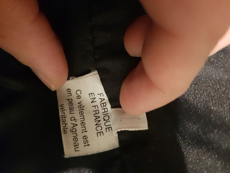 Geacă din piele naturală veritabilă de miel,marime 46
