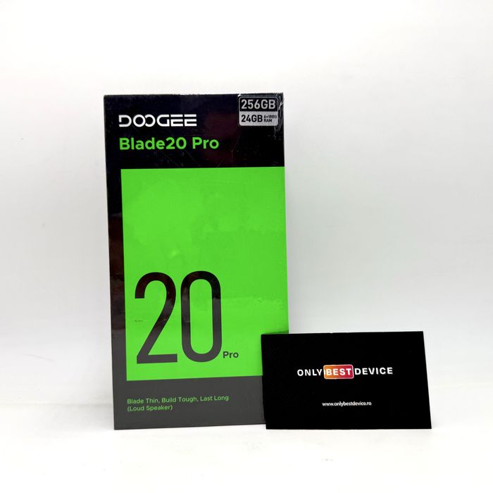 Telefon mobil Doogee Blade 20 Pro 4G 6+18GB RAM 256GB Obsidian Silver