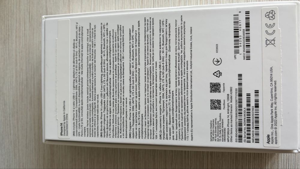 IPhone 14 black, 128 GB