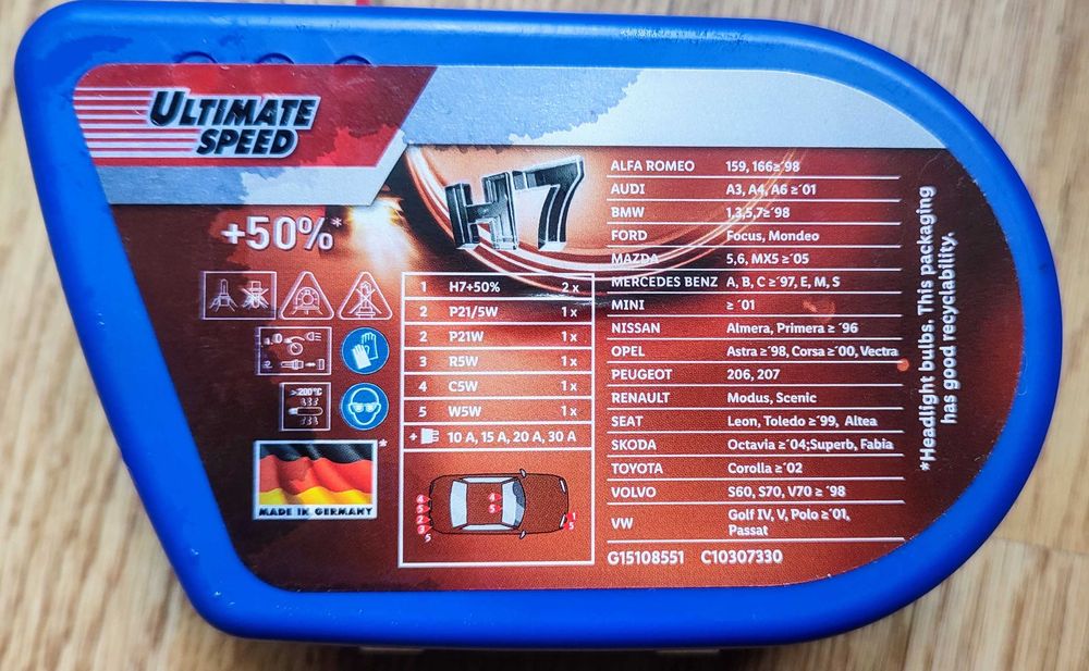 Автомобилни резервни лампички