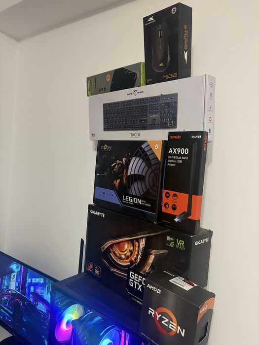 Setup PC gaming Complet Monitor+periferice High end