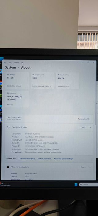 Гeймърски ТОП Компютър I5 14600K 14/20 Core/Asus Z790/32Gb D5 6000 Viper Venom/1TB SSD/Asus RТX 4060TI/Гаранция