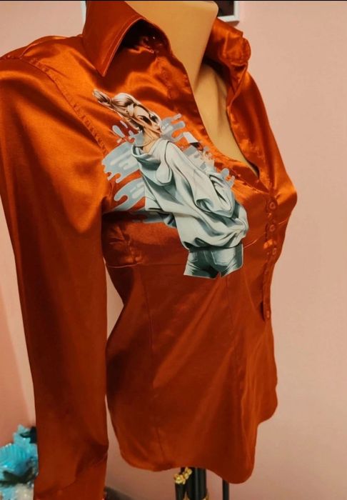 Cămașă Zara satin elegantă