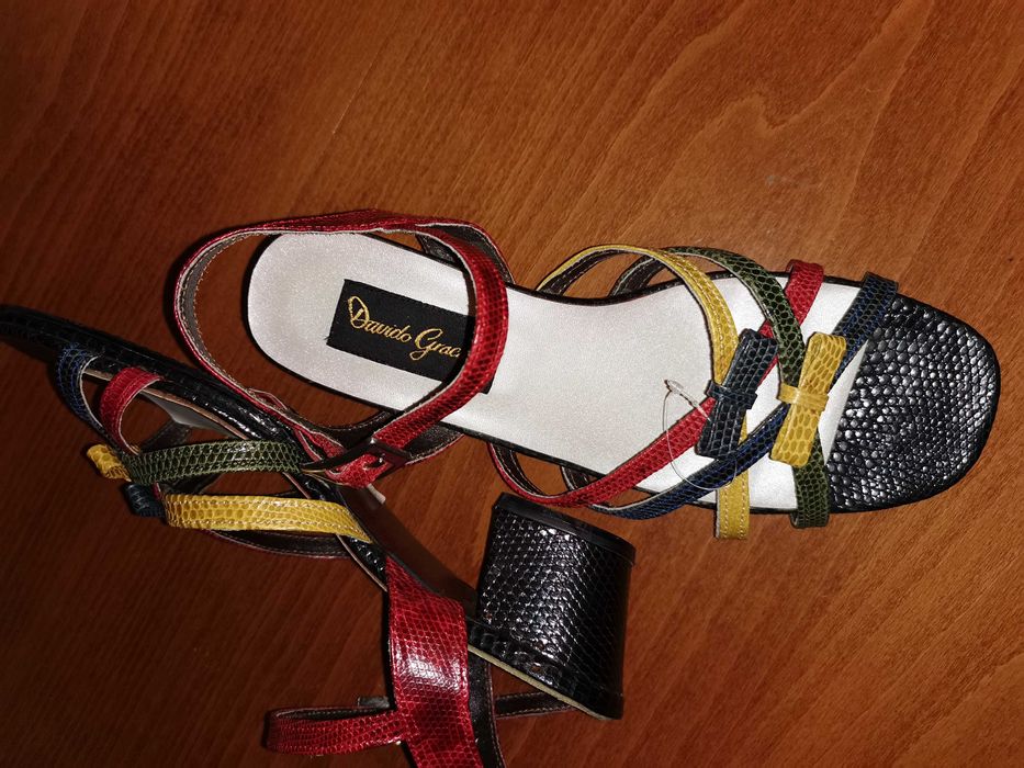 Дизайнерски  многоцветни от змийска кожа Davido Gracia