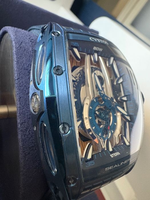 Cvstos Sealiner PS Skyblue Steel 45 mm