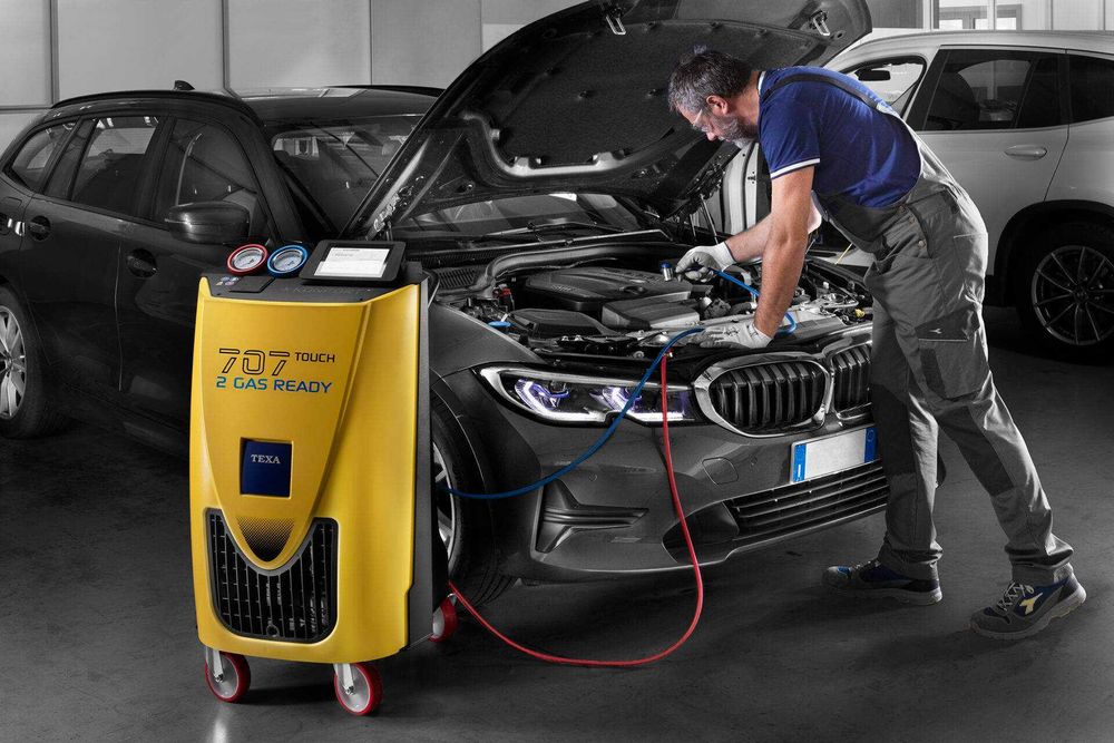 Станция за автоклиматици климатици за R134 или R1234yf 707R TOUCH TEXA