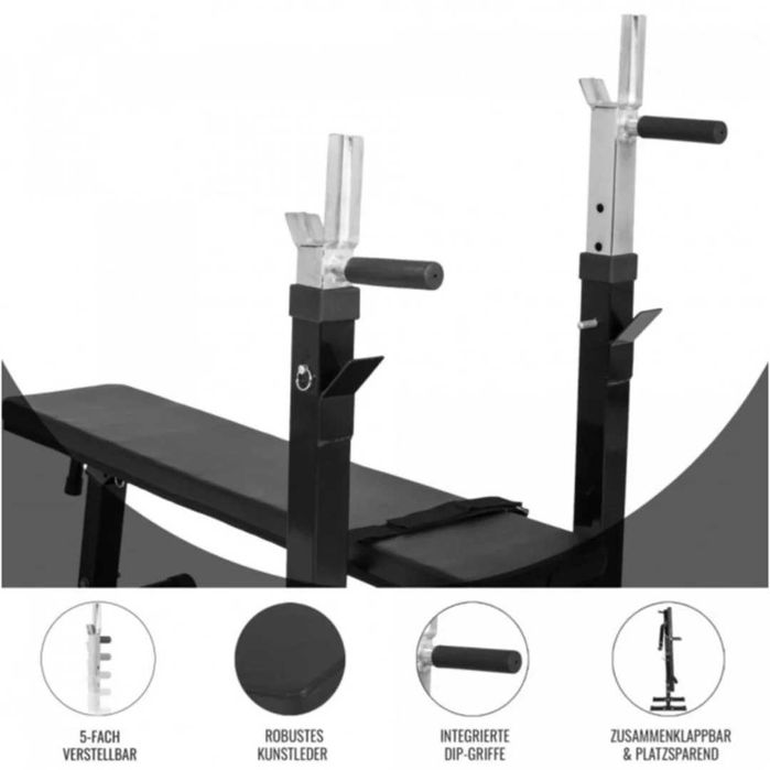 Banca Reglabila cu Suport  +  GREUTĂȚI 100 KG