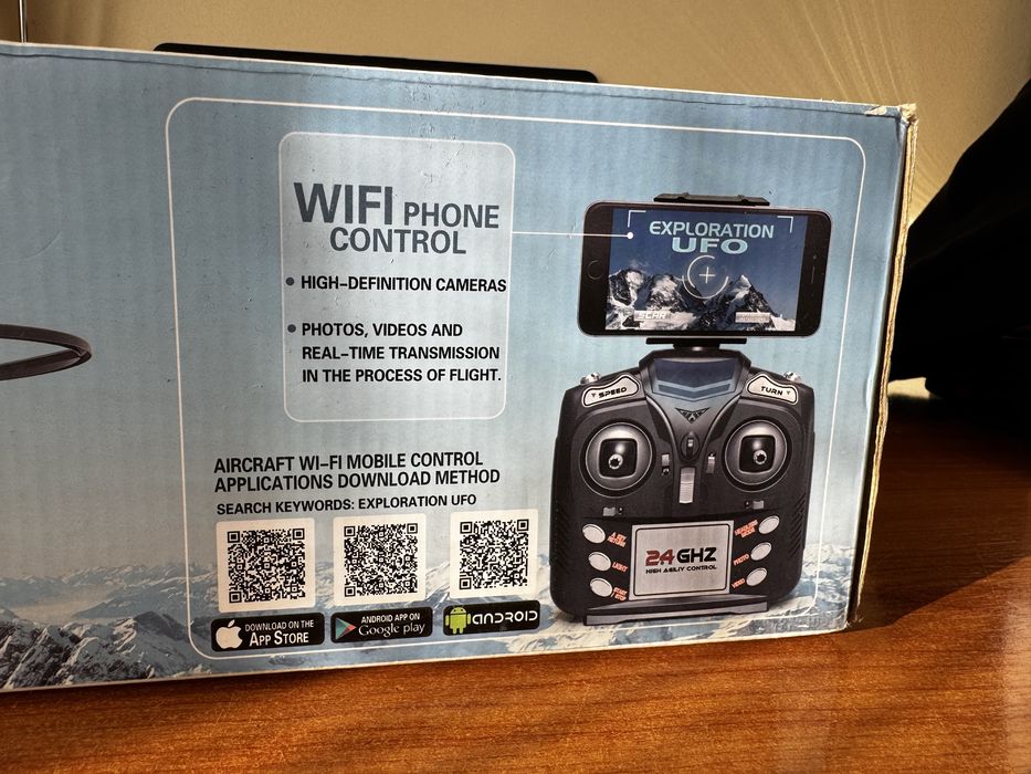 Vand Drona Pioneer Ufo cu telecomanda si control prin aplicatie