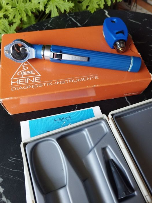 HEINE mini 2000 - Отоскоп/Офталмоскоп, медицински комплект -  Германия
