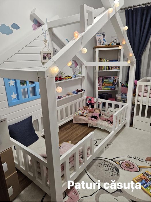 Pat casuta montessori pentru copii