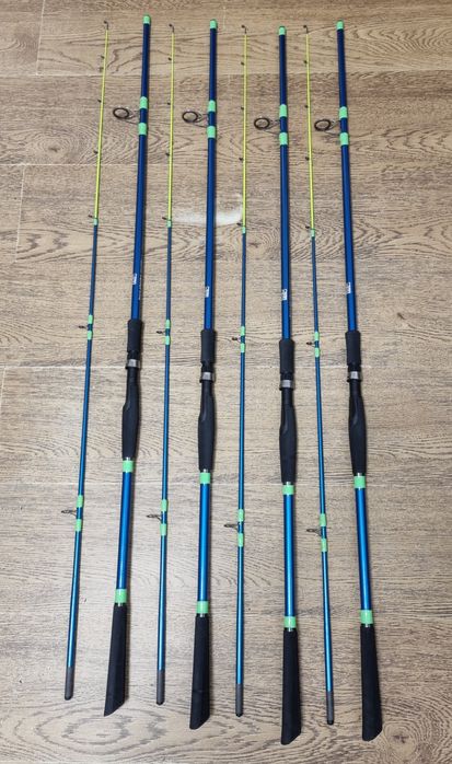 SET 4 Lansete Carbon SAIMINO WHITE AMUR tip Feeder 2,40M 80-200g