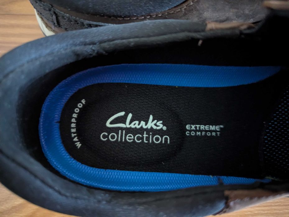 Clarks Waterproof Leather Moc мъжки кожени водонепропускливи обувки 46 от Сащ