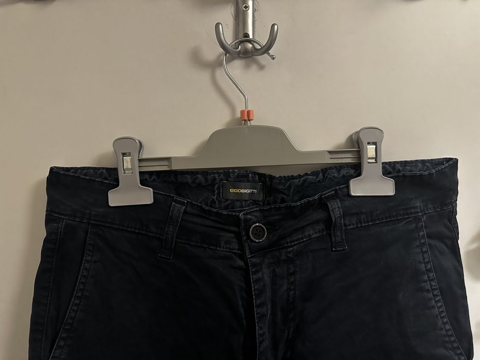 Pantaloni barbatesti bleumarin Bigotti mărimea 46 (potriviți pentru S)