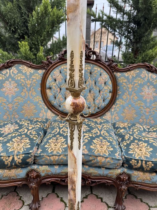 Cuier deosebit din onix si elemente bronz