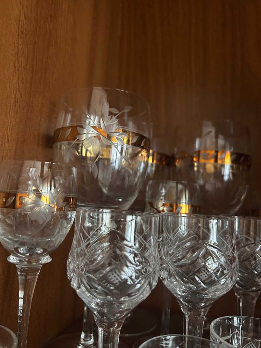 Продам фужеры, рюмки и стаканы хрустальные Чехия