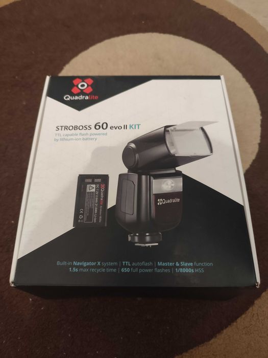Blit Quadralite  stroboss 60 evo 2  kit cunoscut ca  Godox Ving V860II