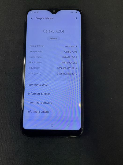 Samsung galaxy A20E 32GB ID-XXL4359