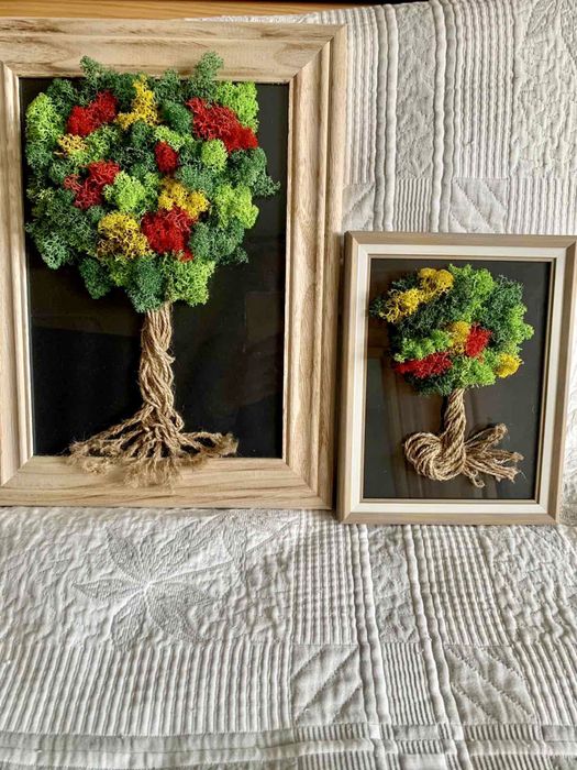 Изработвам картини със скандинавски мъх