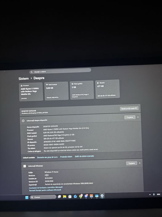 vand laptop asus vivobook17 in stare foarte buna