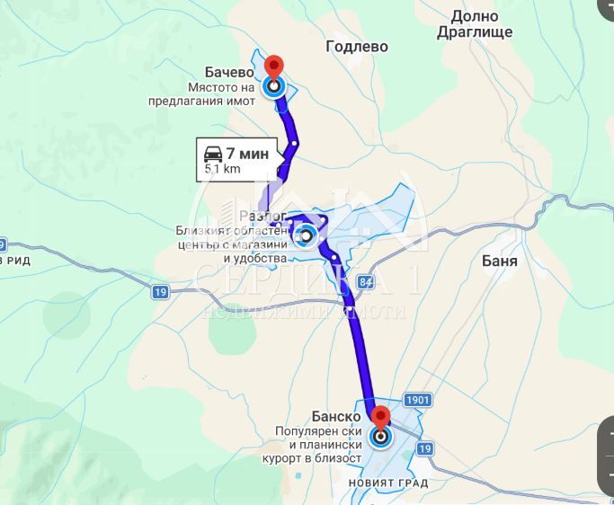 Продава се Парцел в с. Бачево, Област Благоевград - 1434000 кв.м за 0 €/кв.м - Снимка #1