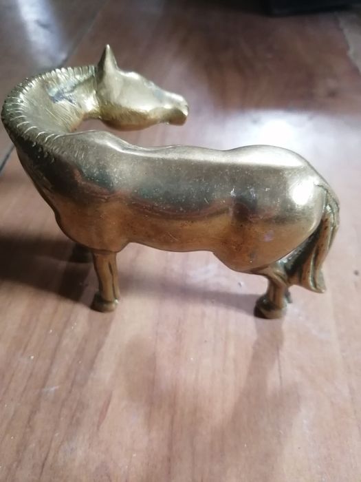 Cal din alamă vechi