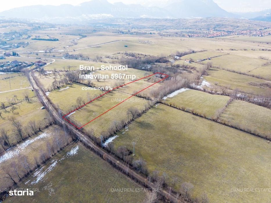 Bran Sohodol,5967mp+teren bonus,intravilan constructii P+E+M,comision0