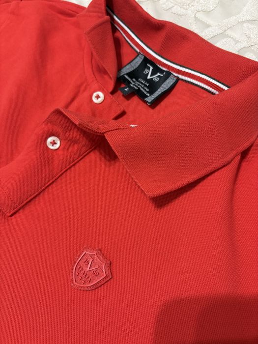 Мъжка тениска с яка 19V69 italia