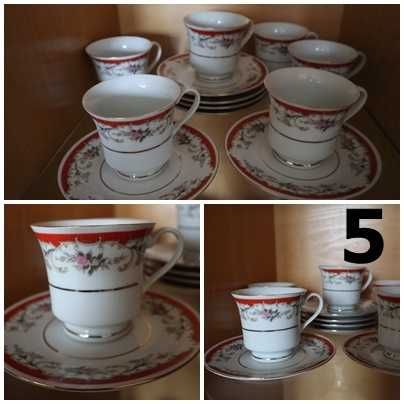 Порцеланови сервизи, комплект - различни видове