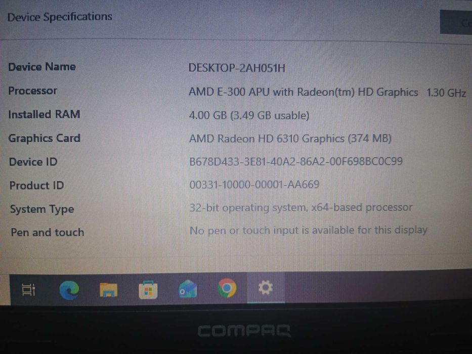 Laptop Compaq Presario CQ57