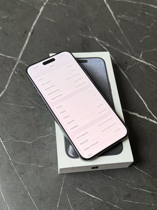 IPhone 15 Pro Max Blue Titanium 256GB 95% Батерия